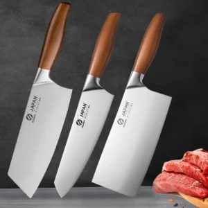 Facas de aço inoxidável de cozinha
