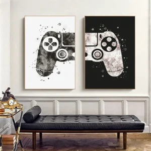 Pinturas em tela para sala de jogos